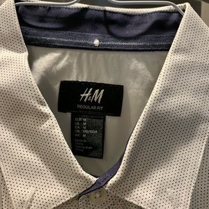 H&M regular fit short sleeve button down